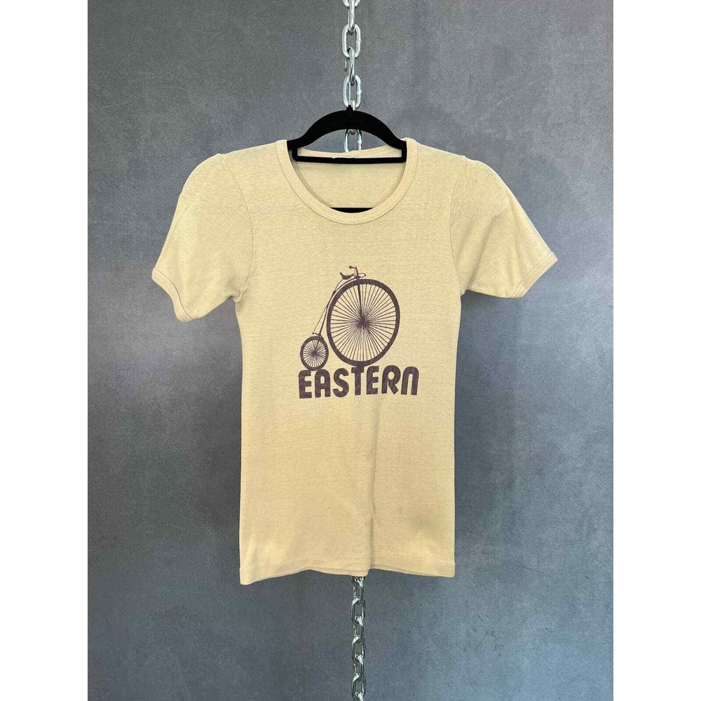 Vintage 70s Champion Blue Bar Eatern bicycle shirt